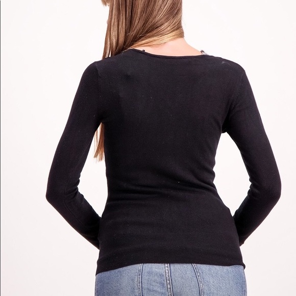 🆕 Black & Sparkly Gold GUESS Top ☀️🌃🌼🍸🌻 - Picture 5 of 5